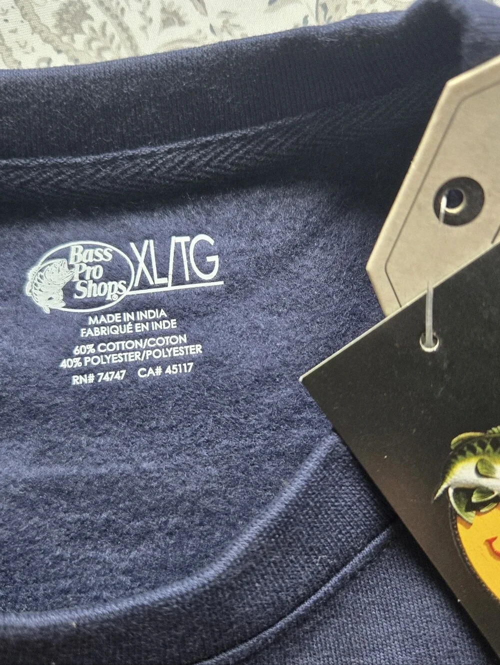 Kids Navy Holiday Graphic Crewneck Sweater - Picture 4 of 5
